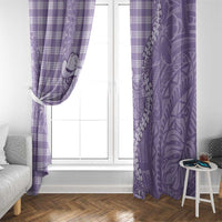 Purple Hawaii Palaka Cowboy Turtle Window Curtain Hawaiian Paniolo Puakenikeni Maile Lei DT05 - Polynesian Pride