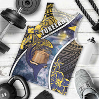 Personalised Tokelau Men Tank Top National Badge Waves Style DT05 - Polynesian Pride