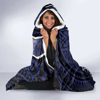 Pitcairn Islands Hooded Blanket Coat Of Arms Waves Style DT05 - Polynesian Pride
