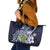 Pitcairn Islands Leather Tote Bag Coat Of Arms Waves Style