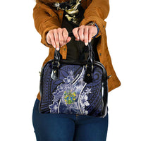 Pitcairn Islands Shoulder Handbag Coat Of Arms Waves Style