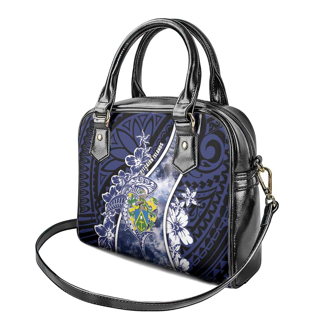 Pitcairn Islands Shoulder Handbag Coat Of Arms Waves Style