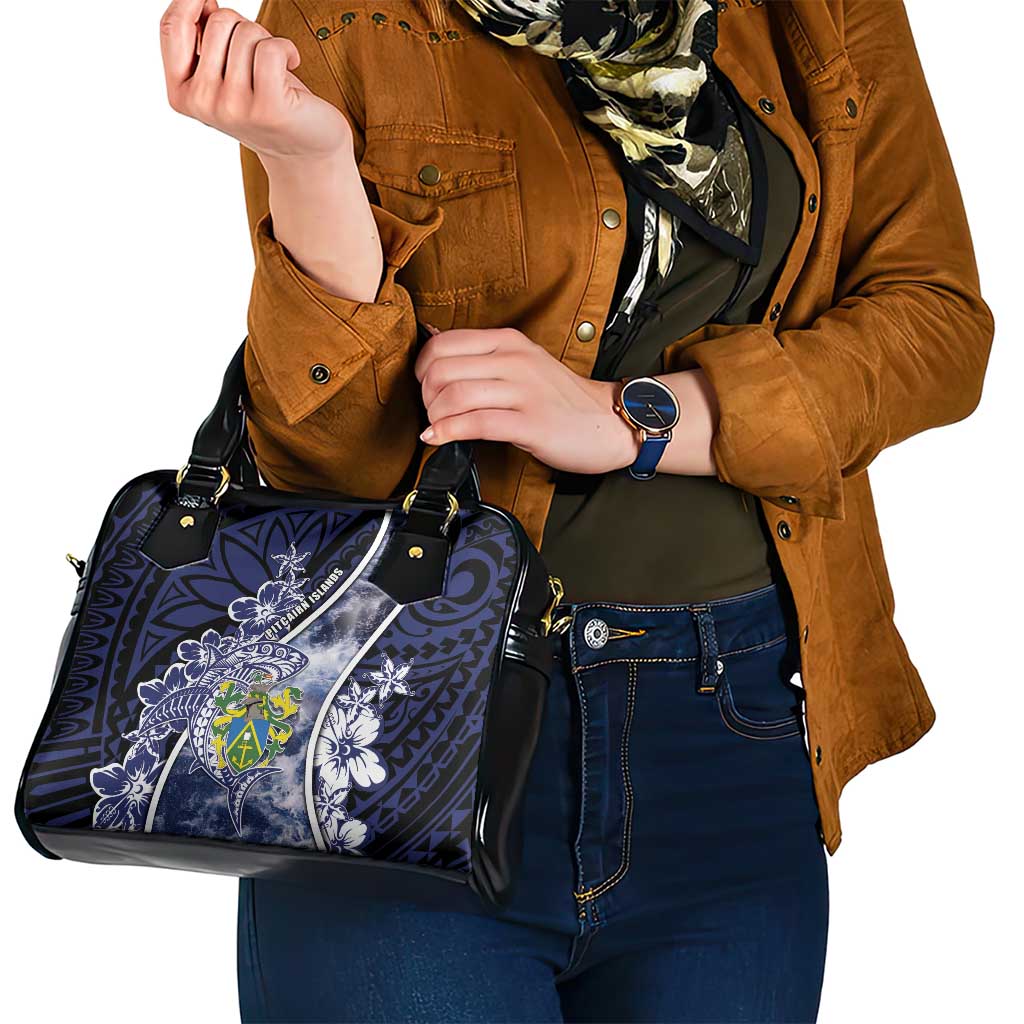 Pitcairn Islands Shoulder Handbag Coat Of Arms Waves Style
