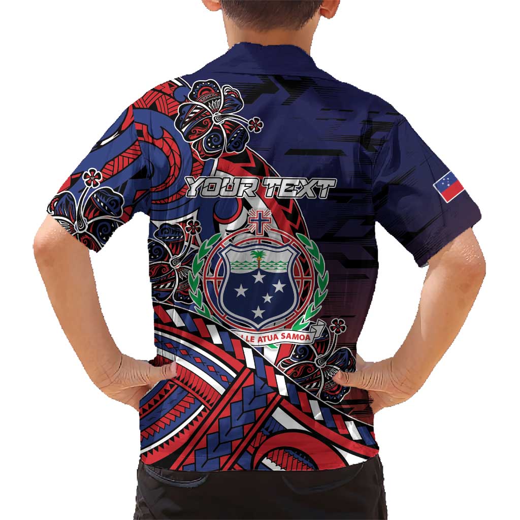 Personalised Samoa Wrestling Kid Hawaiian Shirt Polynesian Warrior Funny Style DT05 - Polynesian Pride