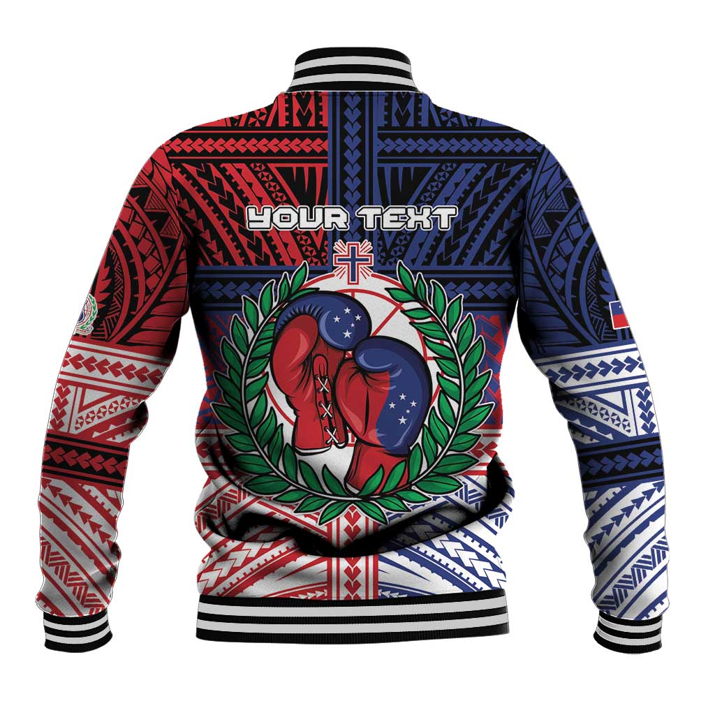 Personalised Samoa Boxing Baseball Jacket Samoan Boxer Funny Style - Polynesian Pride