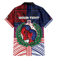 Personalised Samoa Boxing Family Matching Long Sleeve Bodycon Dress and Hawaiian Shirt Samoan Boxer Funny Style DT05 - Polynesian Pride