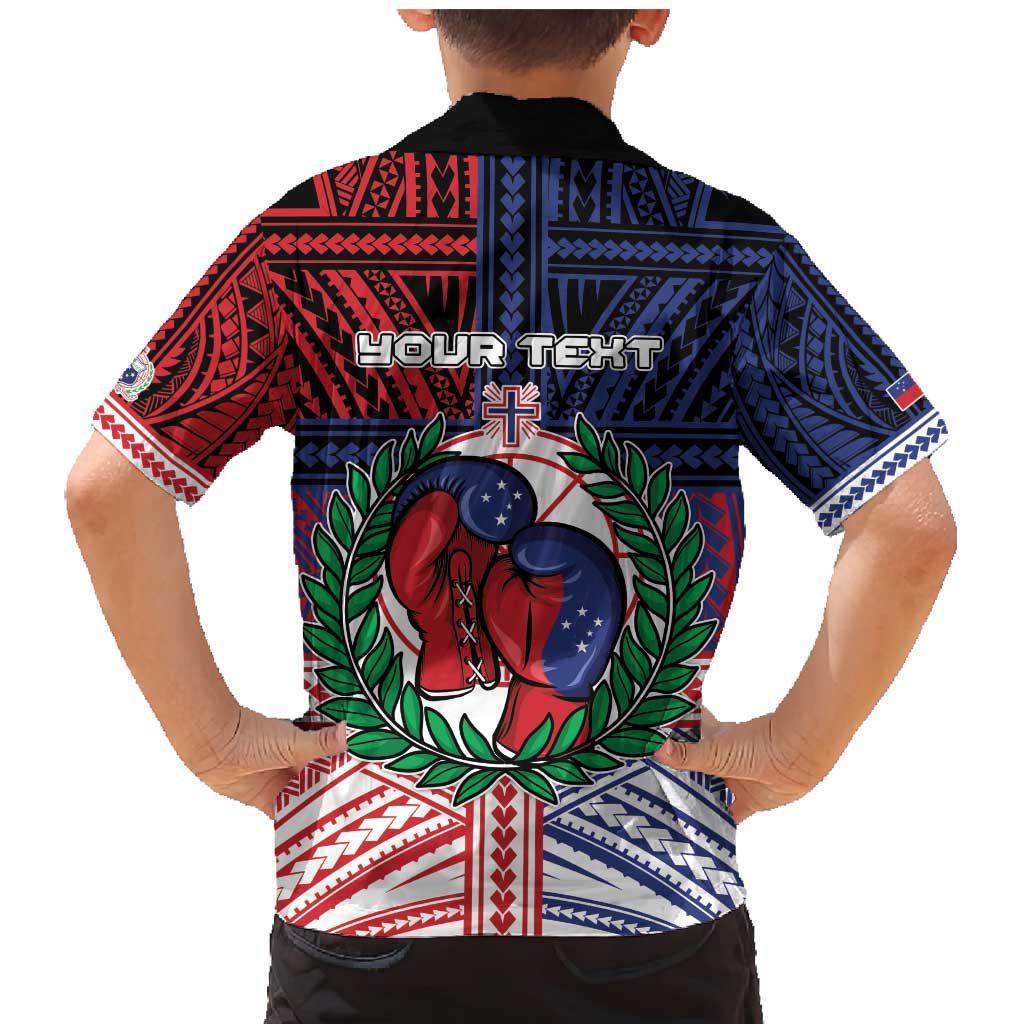 Personalised Samoa Boxing Family Matching Mermaid Dress and Hawaiian Shirt Samoan Boxer Funny Style DT05 - Polynesian Pride