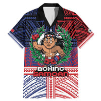 Personalised Samoa Boxing Family Matching Mermaid Dress and Hawaiian Shirt Samoan Boxer Funny Style DT05 Dad's Shirt - Short Sleeve Red - Polynesian Pride