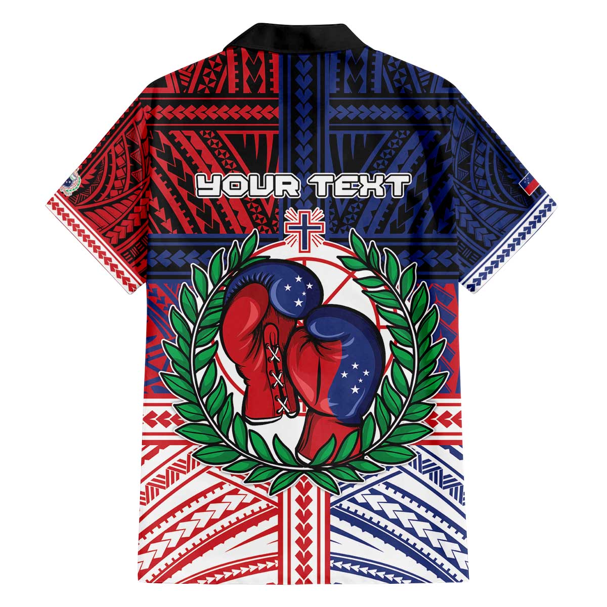 Personalised Samoa Boxing Family Matching Off The Shoulder Long Sleeve Dress and Hawaiian Shirt Samoan Boxer Funny Style DT05 - Polynesian Pride