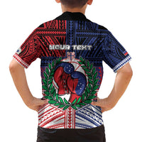 Personalised Samoa Boxing Family Matching Puletasi and Hawaiian Shirt Samoan Boxer Funny Style - Polynesian Pride