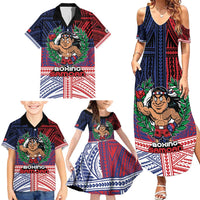Personalised Samoa Boxing Family Matching Summer Maxi Dress and Hawaiian Shirt Samoan Boxer Funny Style DT05 - Polynesian Pride