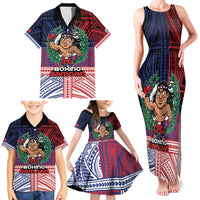 Personalised Samoa Boxing Family Matching Tank Maxi Dress and Hawaiian Shirt Samoan Boxer Funny Style DT05 - Polynesian Pride