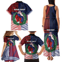 Personalised Samoa Boxing Family Matching Tank Maxi Dress and Hawaiian Shirt Samoan Boxer Funny Style DT05 - Polynesian Pride