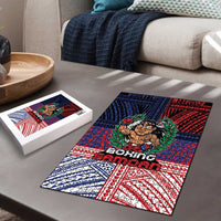 Samoa Boxing Puzzle Samoan Boxer Funny Style - Polynesian Pride