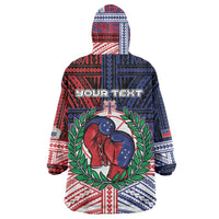 Personalised Samoa Boxing Wearable Blanket Hoodie Samoan Boxer Funny Style DT05 - Polynesian Pride