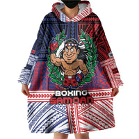 Personalised Samoa Boxing Wearable Blanket Hoodie Samoan Boxer Funny Style DT05 - Polynesian Pride