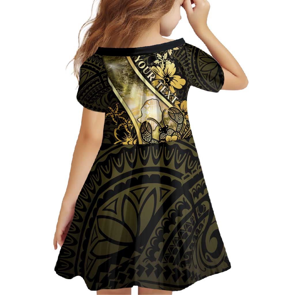 Personalised Niue Family Matching Summer Maxi Dress and Hawaiian Shirt Niuean Crab Waves Style DT05 - Polynesian Pride