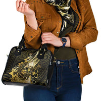 Niue Shoulder Handbag Niuean Crab Waves Style