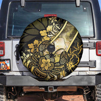 Niue Spare Tire Cover Niuean Crab Waves Style DT05 Gold - Polynesian Pride