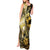 Personalised Niue Tank Maxi Dress Niuean Crab Waves Style