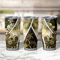 Personalised Niue Tumbler Cup Niuean Crab Waves Style DT05 - Polynesian Pride