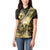 Personalised Niue Women Polo Shirt Niuean Crab Waves Style