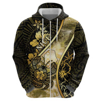 Personalised Niue Zip Hoodie Niuean Crab Waves Style DT05 - Polynesian Pride