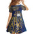 Personalised Nauru Family Matching Long Sleeve Bodycon Dress and Hawaiian Shirt Hibiscus Polynesian Tribal Pattern