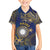 Personalised Nauru Family Matching Off Shoulder Short Dress and Hawaiian Shirt Hibiscus Polynesian Tribal Pattern