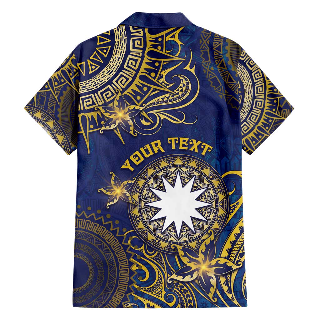 Personalised Nauru Family Matching Tank Maxi Dress and Hawaiian Shirt Hibiscus Polynesian Tribal Pattern DT05 - Polynesian Pride