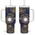 Personalised Nauru Tumbler With Handle Hibiscus Polynesian Tribal Pattern