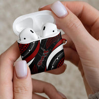 Aotearoa New Zealand Native Birds Map AirPods Case Silver Fern Tribal Pattern DT05 - Polynesian Pride