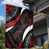 Aotearoa New Zealand Native Birds Map Garden Flag Silver Fern Tribal Pattern DT05 - Polynesian Pride
