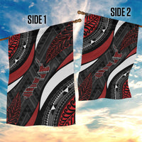 Aotearoa New Zealand Native Birds Map Garden Flag Silver Fern Tribal Pattern DT05 - Polynesian Pride