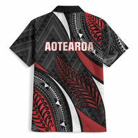 Aotearoa New Zealand Native Birds Map Hawaiian Shirt Silver Fern Tribal Pattern DT05 - Polynesian Pride