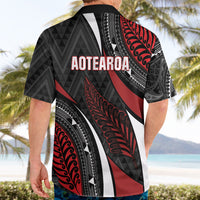 Aotearoa New Zealand Native Birds Map Hawaiian Shirt Silver Fern Tribal Pattern DT05 - Polynesian Pride
