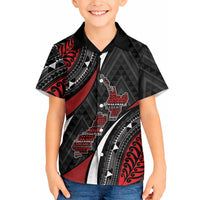 Aotearoa New Zealand Native Birds Map Hawaiian Shirt Silver Fern Tribal Pattern DT05 - Polynesian Pride