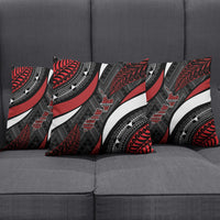 Aotearoa New Zealand Native Birds Map Pillow Cover Silver Fern Tribal Pattern DT05 - Polynesian Pride