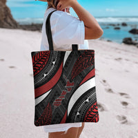 Aotearoa New Zealand Native Birds Map Tote Bag Silver Fern Tribal Pattern DT05 - Polynesian Pride