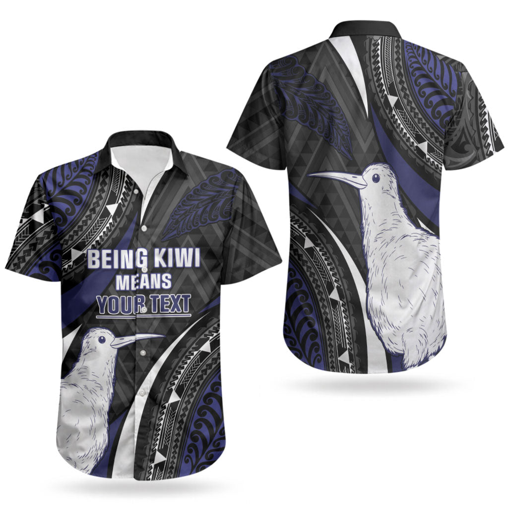 Personalised New Zealand Kiwi Couples Matching Off Shoulder Maxi Dress and Hawaiian Shirt Silver Fern Tribal Pattern DT05 - Polynesian Pride