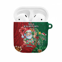 Hawaii Christmas AirPods Case Mele Kalikimaka Funny Hawaiian Santa DT05 Green - Polynesian Pride