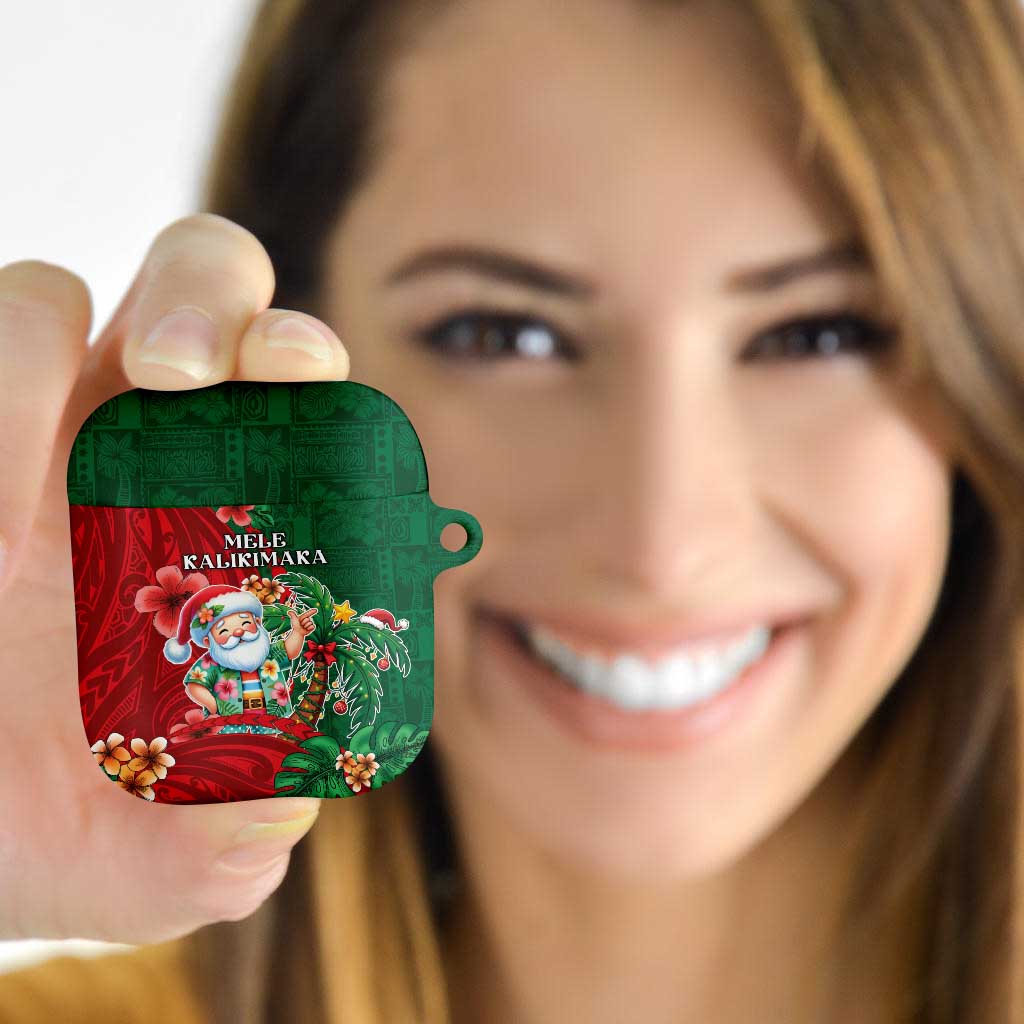 Hawaii Christmas AirPods Case Mele Kalikimaka Funny Hawaiian Santa DT05 - Polynesian Pride