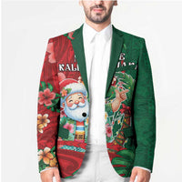 Hawaii Christmas Blazer Mele Kalikimaka Funny Hawaiian Santa DT05 - Polynesian Pride