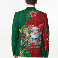 Hawaii Christmas Blazer Mele Kalikimaka Funny Hawaiian Santa DT05 - Polynesian Pride
