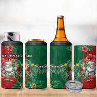 Hawaii Christmas 4 in 1 Can Cooler Tumbler Mele Kalikimaka Funny Hawaiian Santa DT05 - Polynesian Pride