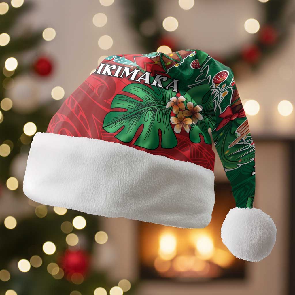 Hawaii Christmas Santa Hat Mele Kalikimaka Funny Hawaiian Santa - Polynesian Pride