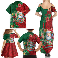Hawaii Christmas Family Matching Summer Maxi Dress and Hawaiian Shirt Mele Kalikimaka Funny Hawaiian Santa DT05 - Polynesian Pride