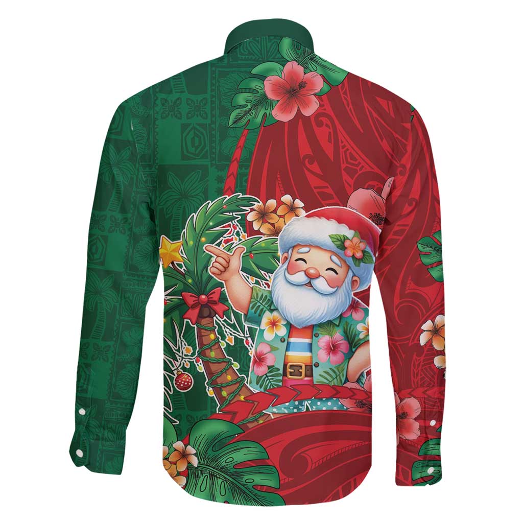 Hawaii Christmas Family Matching Summer Maxi Dress and Hawaiian Shirt Mele Kalikimaka Funny Hawaiian Santa DT05 - Polynesian Pride