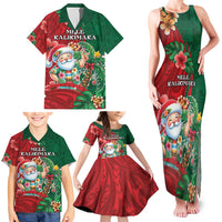 Hawaii Christmas Family Matching Tank Maxi Dress and Hawaiian Shirt Mele Kalikimaka Funny Hawaiian Santa DT05 - Polynesian Pride