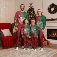 Hawaii Christmas Pajama Set Mele Kalikimaka Funny Hawaiian Santa - Polynesian Pride